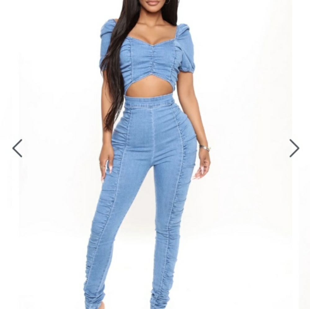 Denim jumpsuit